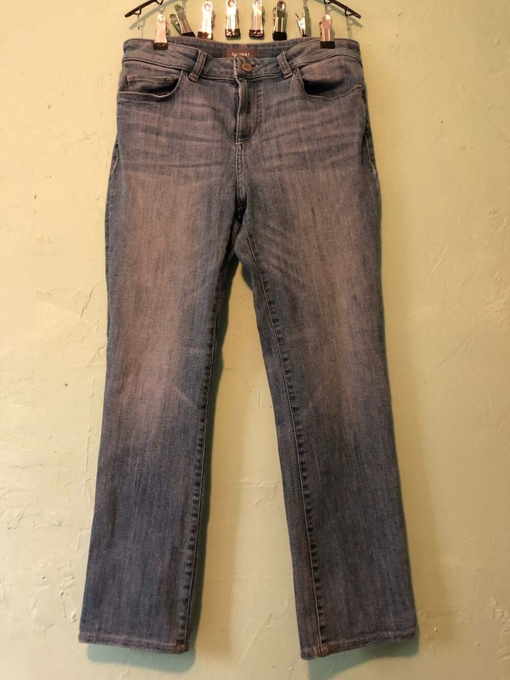 DL1961 Womens Blue Denim Straight Leg Jeans Size 27